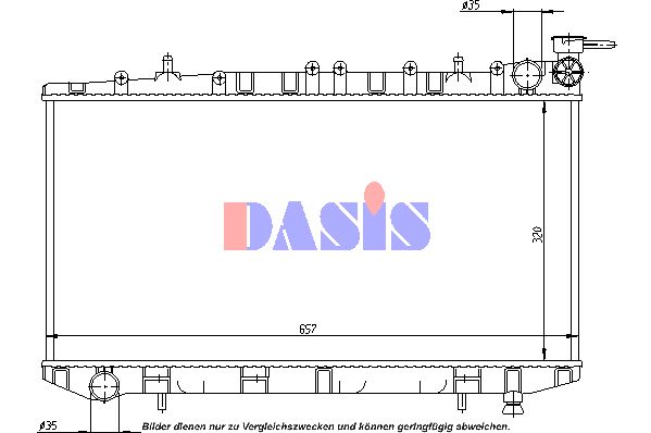 AKS DASIS Radiaator,mootorijahutus 070440N